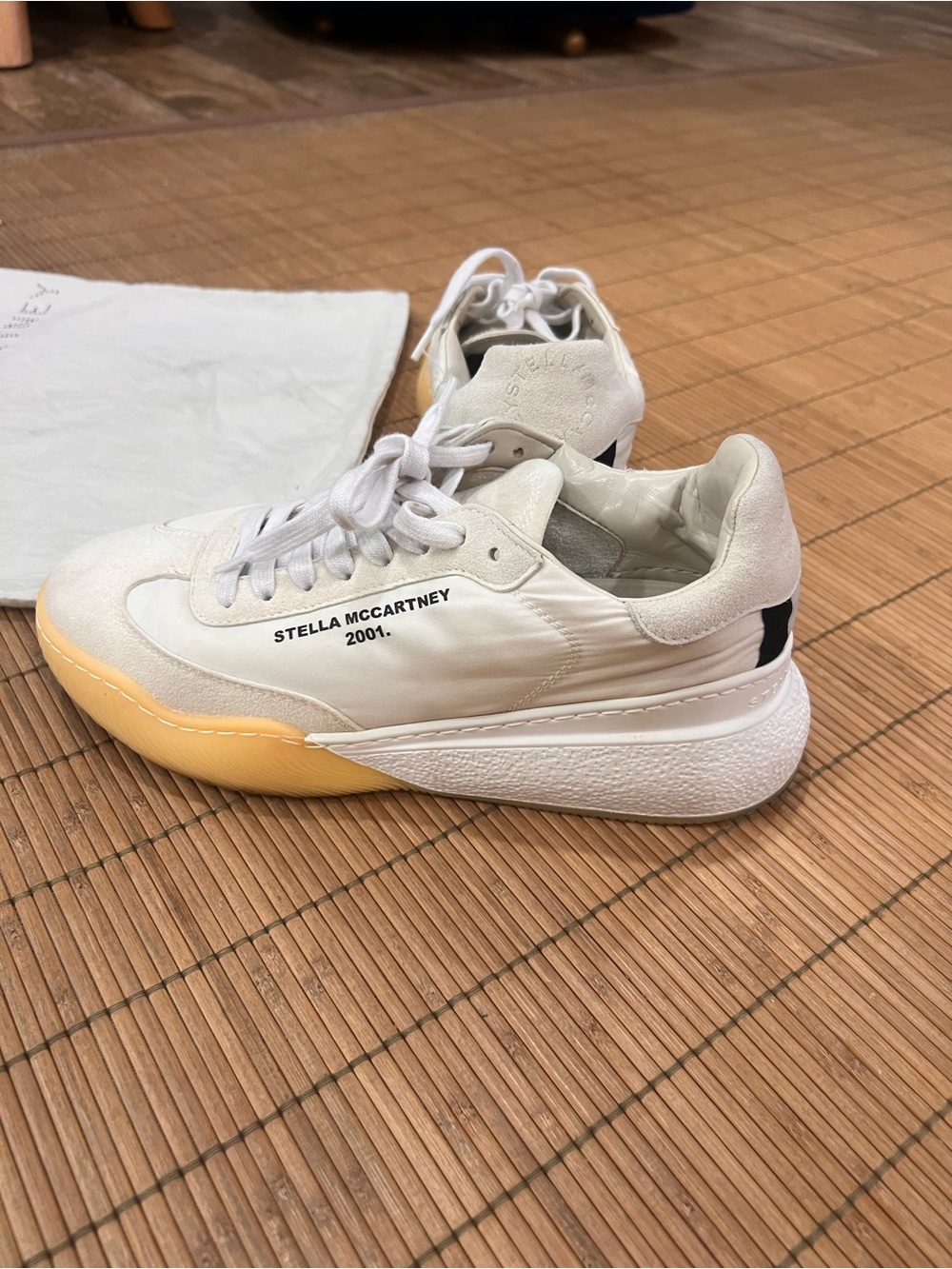Stella McCartney White & Gum-Accent Women's Sneakers